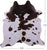 Brown & White Natural Cowhide Rug - X-Large 7' 2"H x 6' 8"W