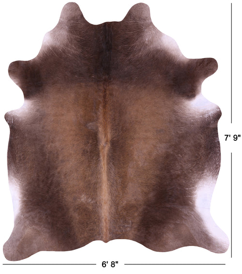 Light Brown Natural Cowhide Rug - XX-Large 7' 9