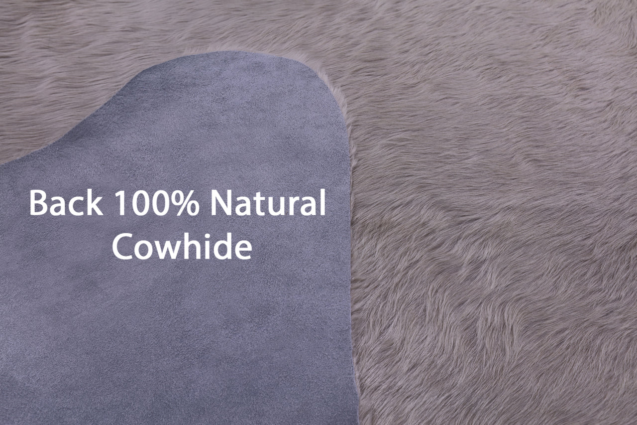 Champagne Natural Cowhide Rug - XX-Large 8' 0"H x 6' 2"W