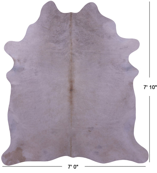 Beige Natural Cowhide Rug - XX-Large 7' 10