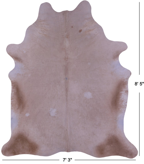 Beige Natural Cowhide Rug - XX-Large 8' 5