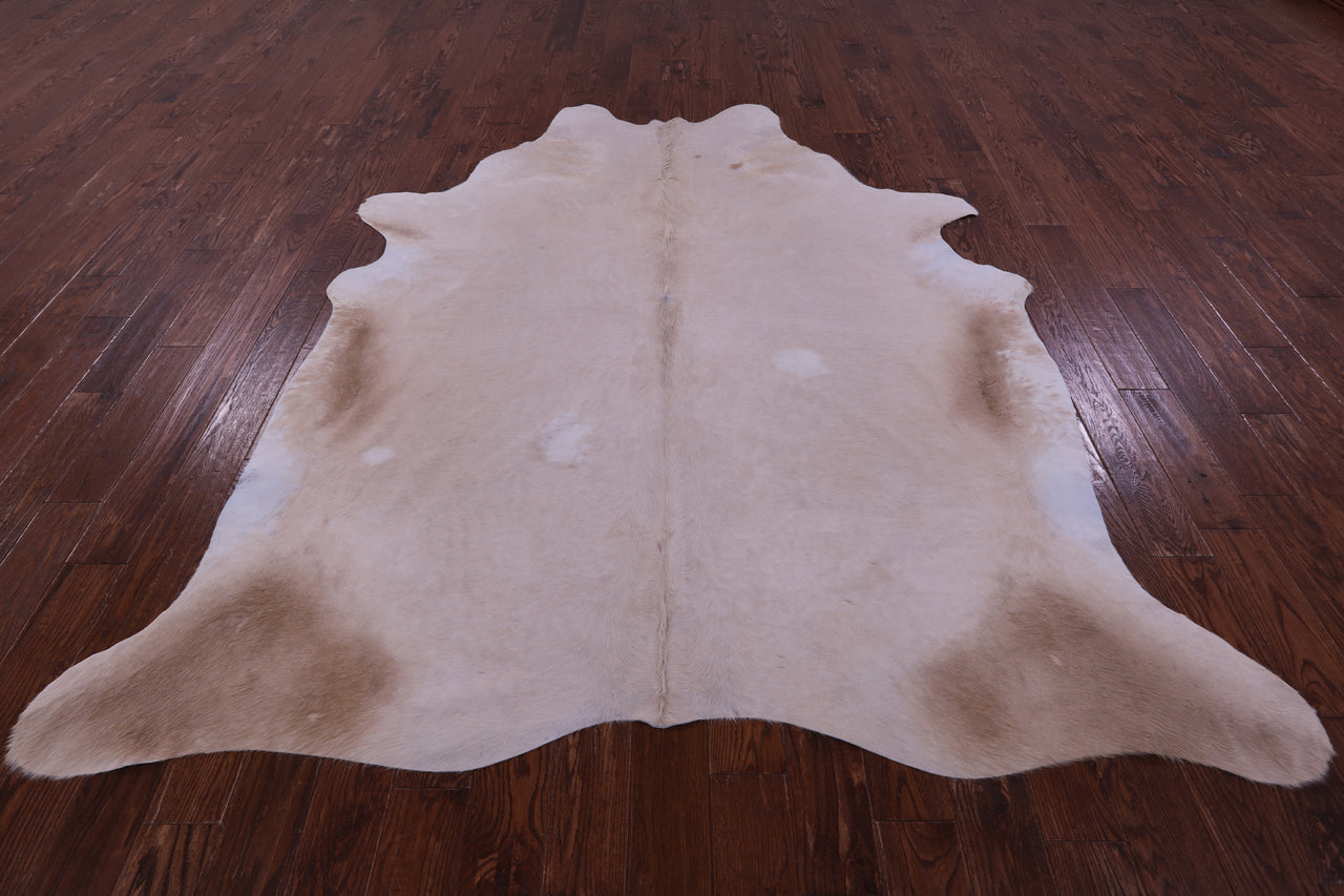 Beige Natural Cowhide Rug - XX-Large 8' 5"H x 7' 3"W