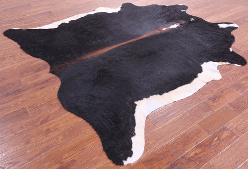 Black Natural Cowhide Rug - XX-Large 8' 2