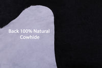 Thumbnail for Black Natural Cowhide Rug - XX-Large 8' 2