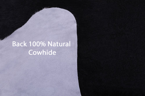 Black Natural Cowhide Rug - XX-Large 8' 2