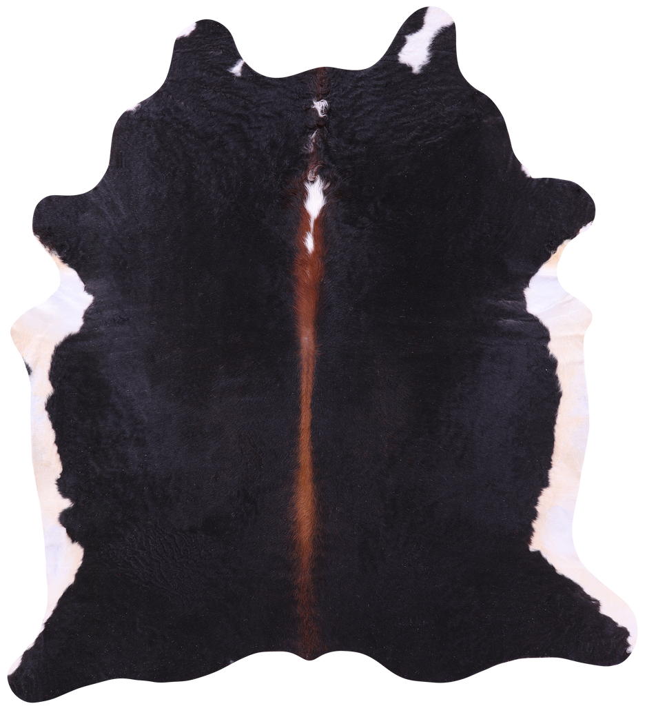 Black Natural Cowhide Rug - XX-Large 8' 2"H x 7' 4"W