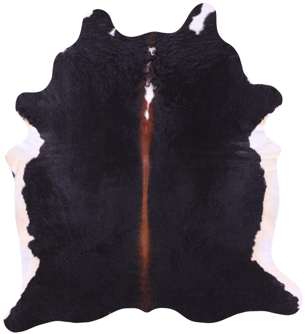 Black Natural Cowhide Rug - XX-Large 8' 2"H x 7' 4"W