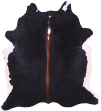 Thumbnail for Black Natural Cowhide Rug - XX-Large 8' 2