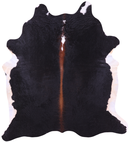 Black Natural Cowhide Rug - XX-Large 8' 2