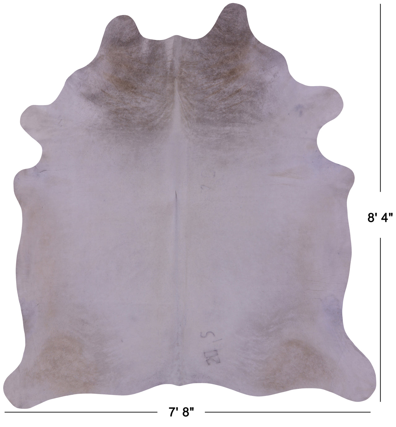 Beige Natural Cowhide Rug - XX-Large 8' 4"H x 7' 8"W