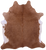 Light Brown Natural Cowhide Rug - XX-Large 7' 7"H x 7' 0"W