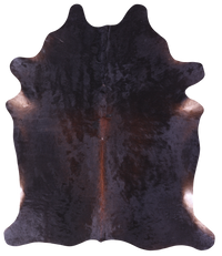 Thumbnail for Dark Brown Natural Cowhide Rug - XX-Large 7' 6