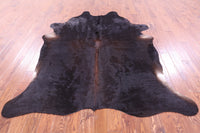 Thumbnail for Dark Brown Natural Cowhide Rug - XX-Large 7' 6
