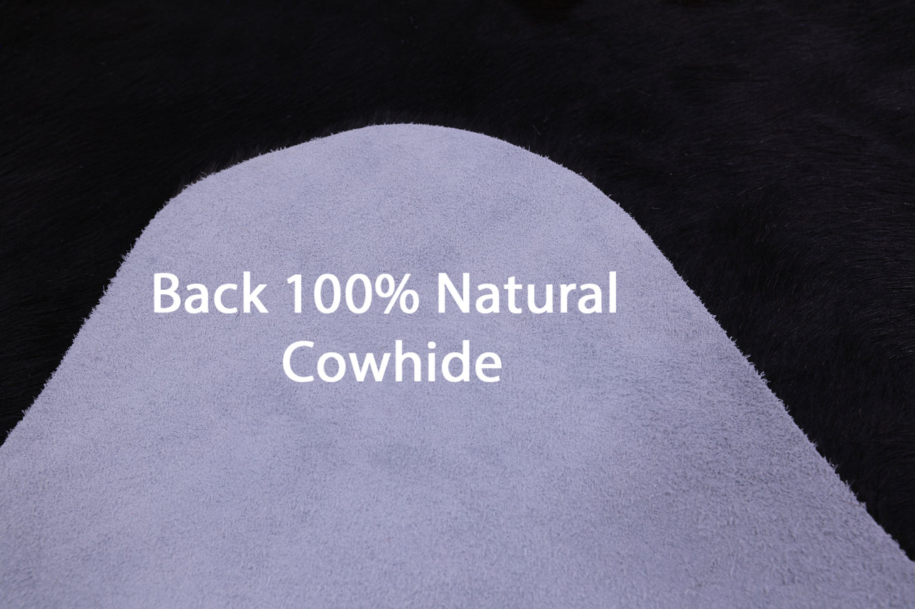 Dark Brown Natural Cowhide Rug - XX-Large 7' 6"H x 6' 5"W
