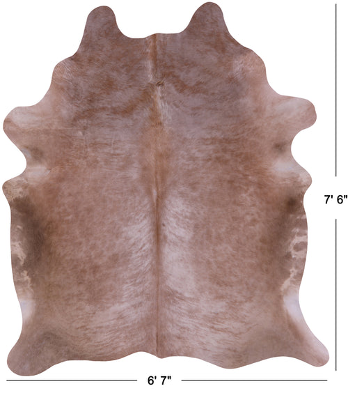 Light Brown Natural Cowhide Rug - XX-Large 7' 6