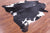 Black & White Natural Cowhide Rug - XX-Large 7' 10"H x 7' 0"W