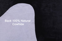 Thumbnail for Black & White Natural Cowhide Rug - XX-Large 7' 10