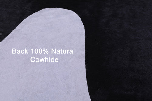 Black & White Natural Cowhide Rug - XX-Large 7' 10