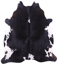 Thumbnail for Black & White Natural Cowhide Rug - XX-Large 7' 10