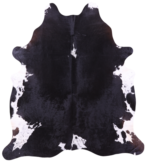 Black & White Natural Cowhide Rug - XX-Large 7' 10