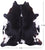 Black & White Natural Cowhide Rug - XX-Large 7' 10"H x 7' 0"W
