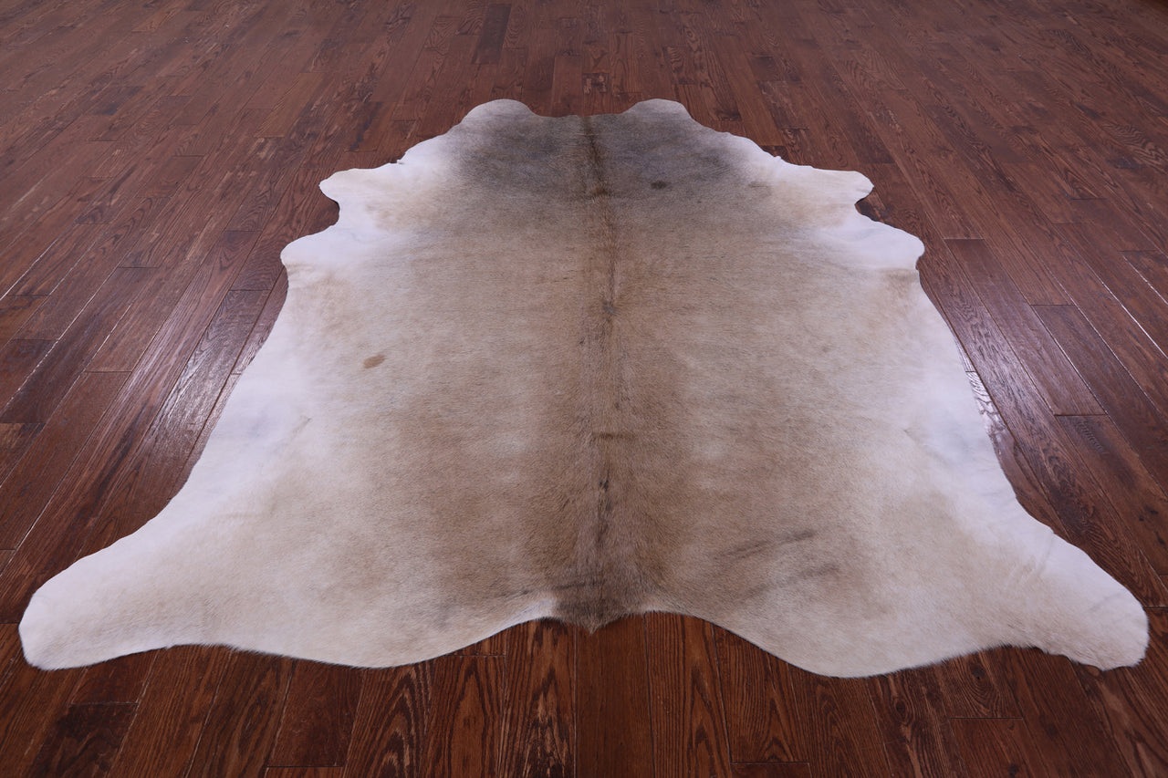 Beige Natural Cowhide Rug - XX-Large 8' 0"H x 7' 0"W