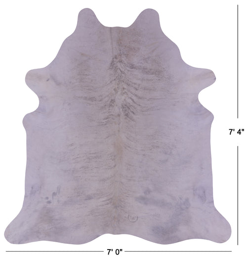 Light Brindle Natural Cowhide Rug - XX-Large 7' 4