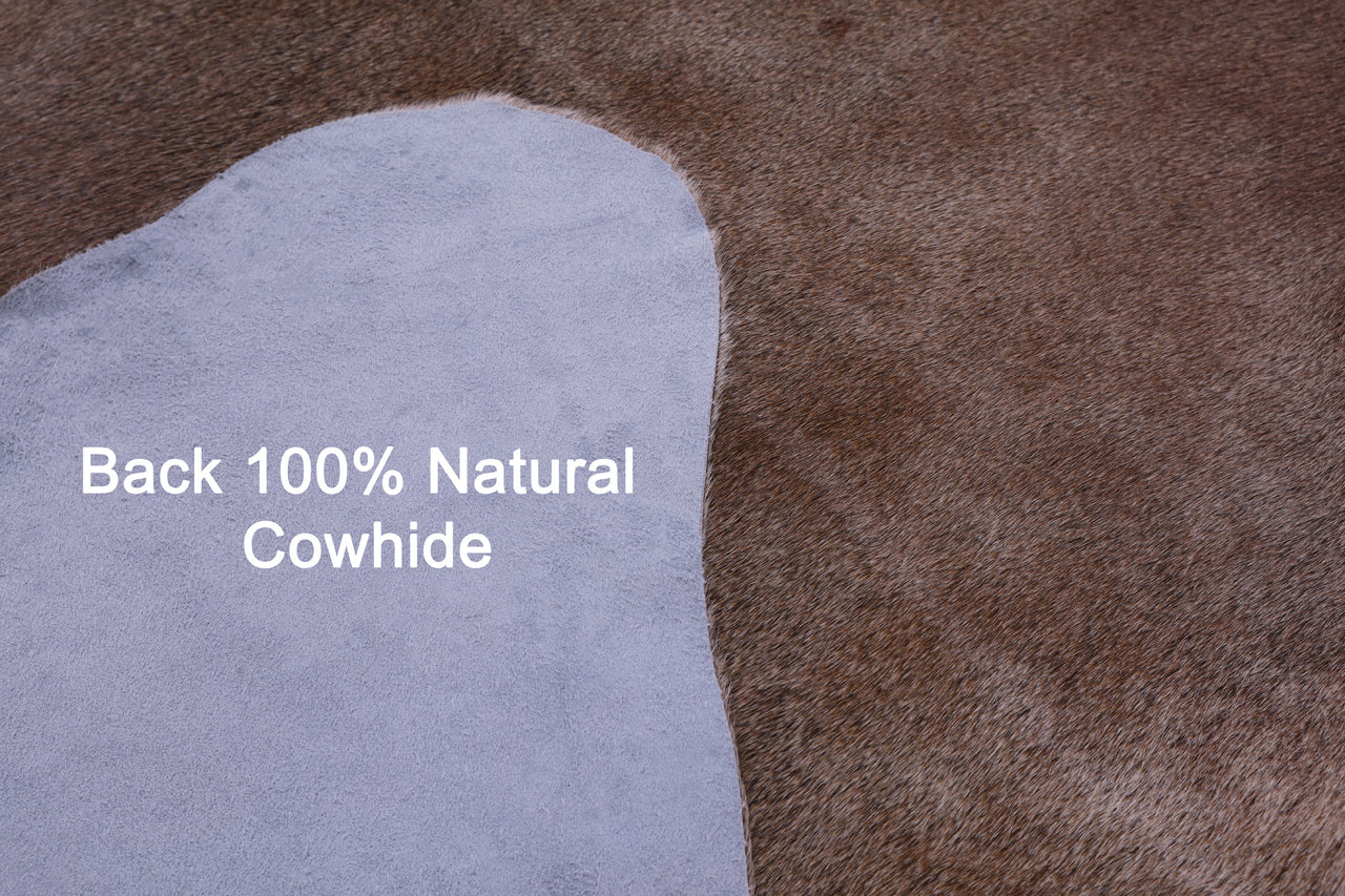 Light Brown Natural Cowhide Rug - XX-Large 7' 6"H x 7' 1"W
