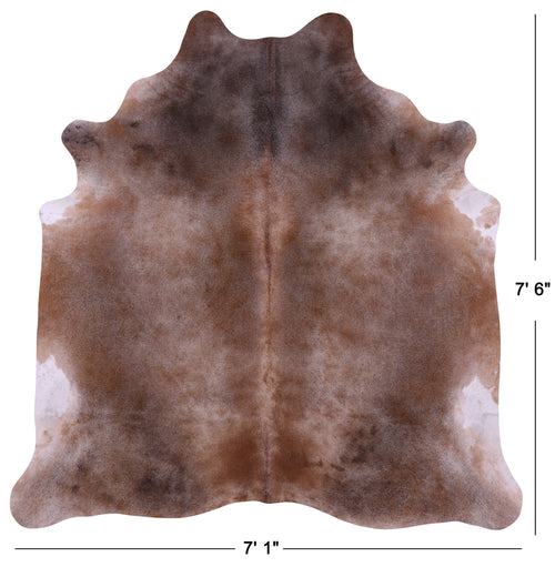 Light Brown Natural Cowhide Rug - XX-Large 7' 6