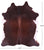 Brown & White Natural Cowhide Rug - XX-Large 8' 0"H x 6' 7"W