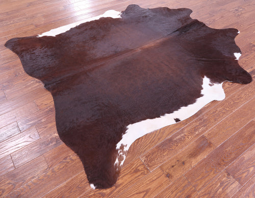 Brown & White Natural Cowhide Rug - XX-Large 8' 0