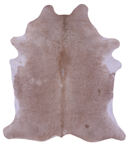 Beige Natural Cowhide Rug - XX-Large 8' 2"H x 7' 2"W