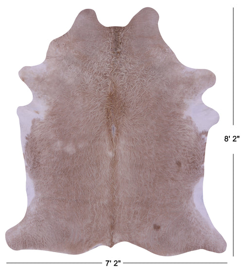 Beige Natural Cowhide Rug - XX-Large 8' 2