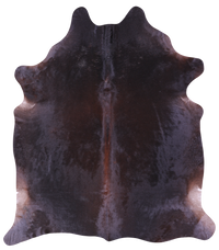 Thumbnail for Dark Brown Natural Cowhide Rug - XX-Large 8' 0