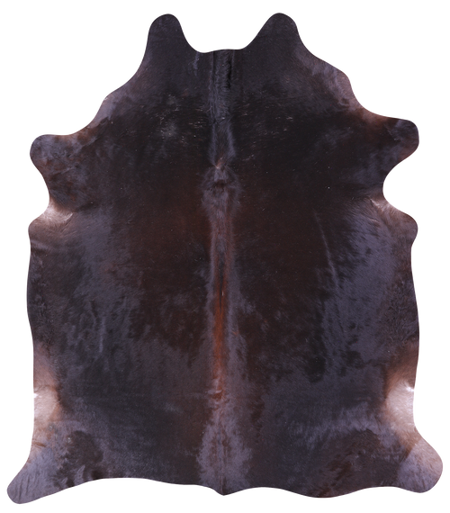 Dark Brown Natural Cowhide Rug - XX-Large 8' 0