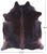 Dark Brown Natural Cowhide Rug - XX-Large 8' 0"H x 6' 10"W