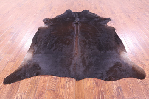 Dark Brown Natural Cowhide Rug - XX-Large 8' 0