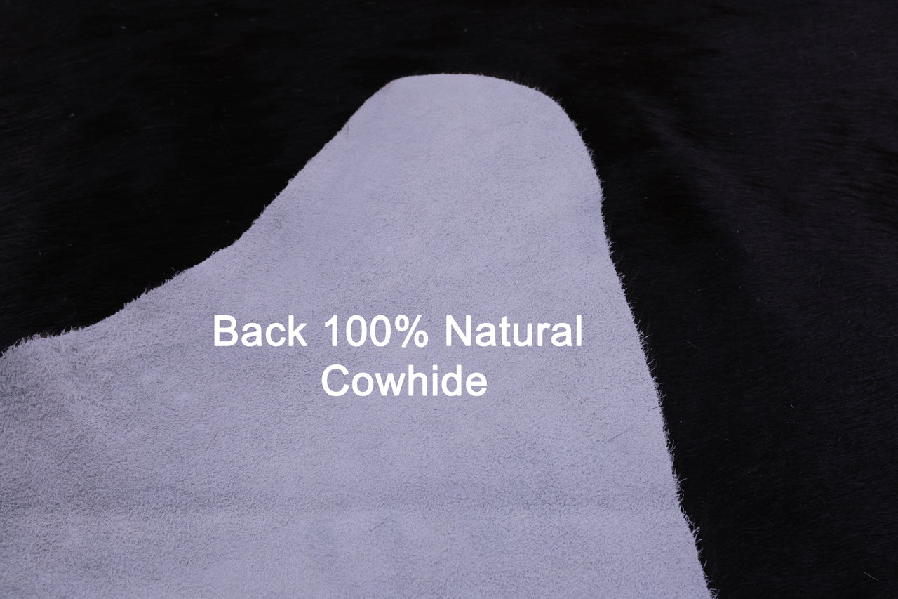 Dark Brown Natural Cowhide Rug - XX-Large 8' 0"H x 6' 10"W