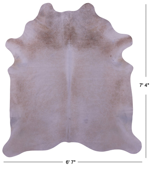 Beige Natural Cowhide Rug - XX-Large 7' 4