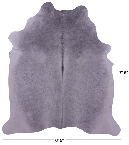 Grey Natural Cowhide Rug - XX-Large 7' 5