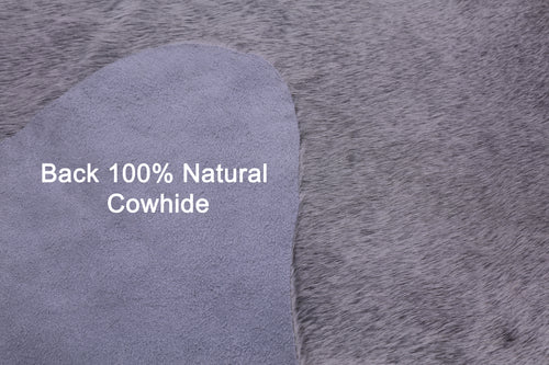 Grey Natural Cowhide Rug - XX-Large 7' 5