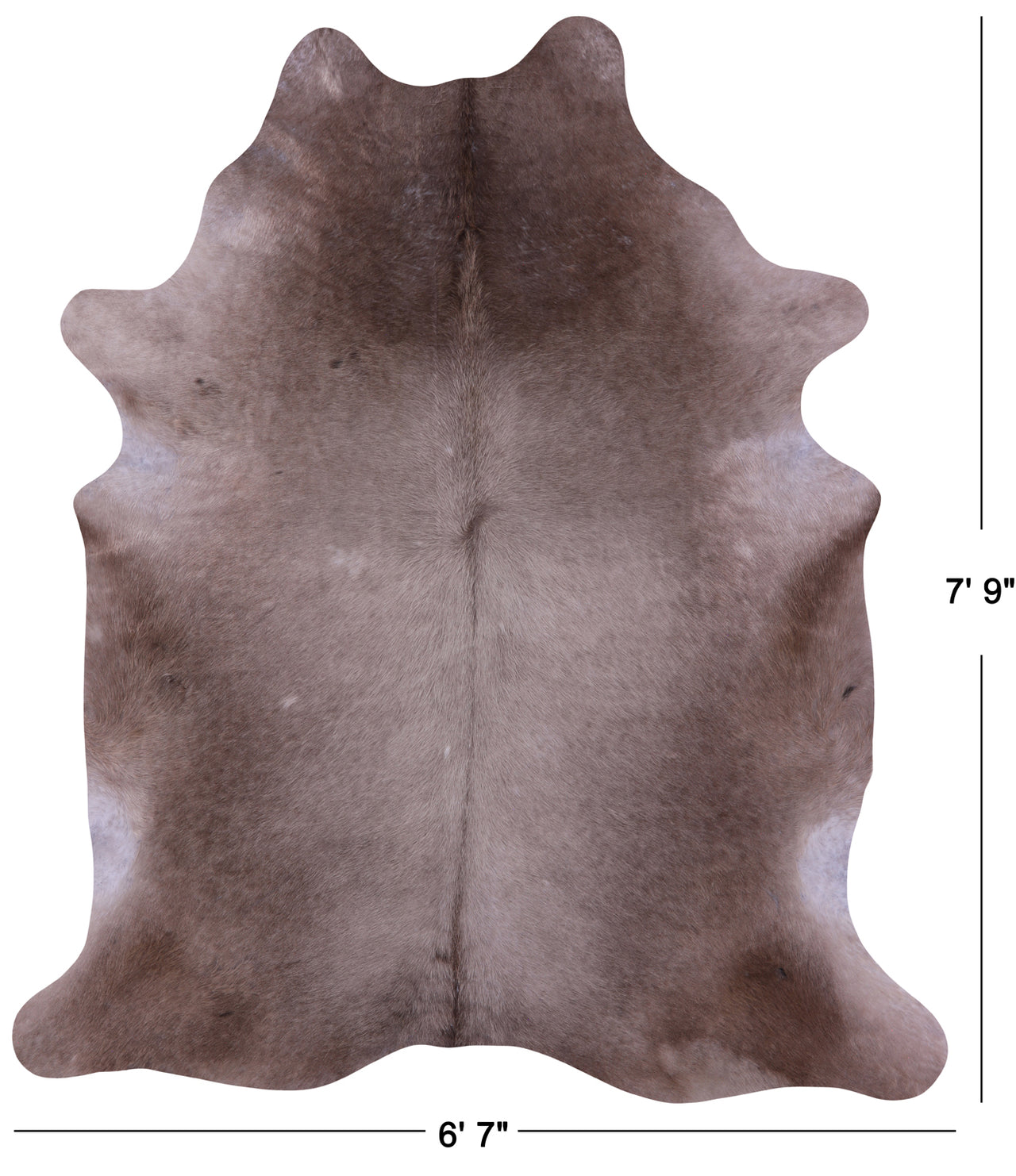 Champagne Natural Cowhide Rug - XX-Large 7' 9"H x 6' 7"W