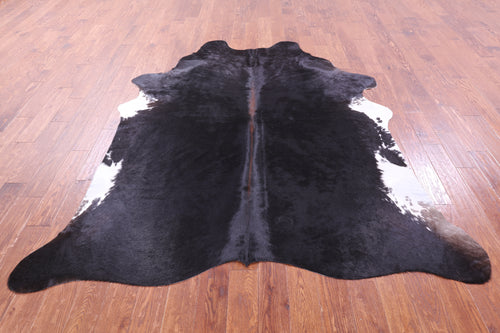 Black & White Natural Cowhide Rug - XX-Large 8' 2