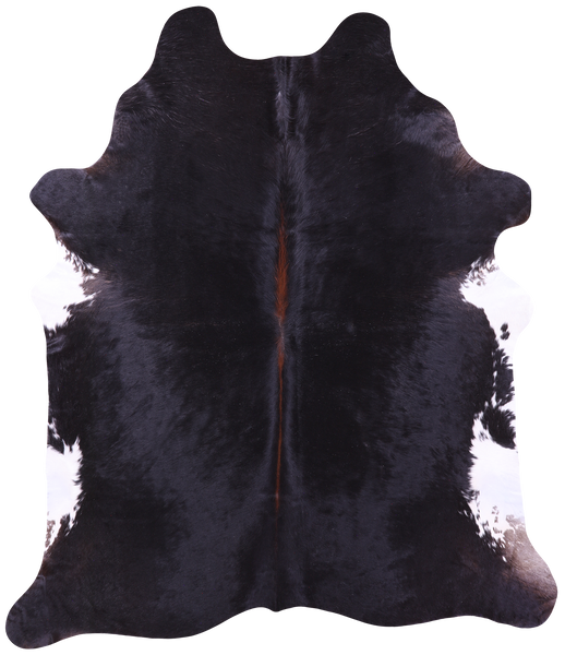 Black & White Natural Cowhide Rug - XX-Large 8' 2"H x 7' 0"W