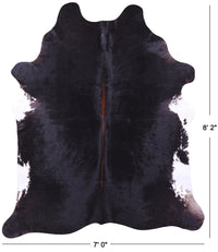 Thumbnail for Black & White Natural Cowhide Rug - XX-Large 8' 2