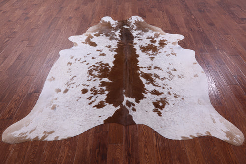 Brown Salt & Pepper Natural Cowhide Rug - XX-Large 7' 8