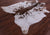 Brown Salt & Pepper Natural Cowhide Rug - XX-Large 7' 8"H x 6' 9"W