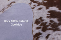 Thumbnail for Brown Salt & Pepper Natural Cowhide Rug - XX-Large 7' 8