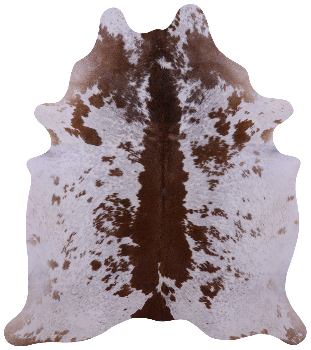 Brown Salt & Pepper Natural Cowhide Rug - XX-Large 7' 8"H x 6' 9"W
