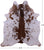 Brown Salt & Pepper Natural Cowhide Rug - XX-Large 7' 8"H x 6' 9"W